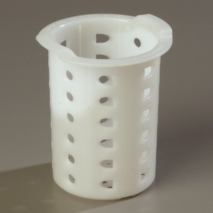 kontejner na p��bory do my�ky kulat� plast b�l� pr.9,4cm x v.12,7cm